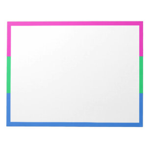 Bloc-note Drapeau de fierté polysexuelle