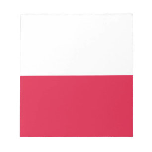 Bloc-note Drapeau de la Pologne