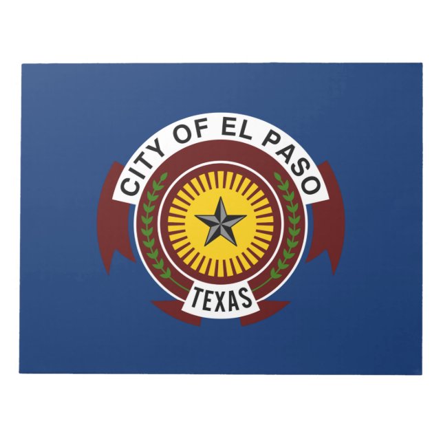 Bloc-note Drapeau de la ville d'El Paso (Texas) (Devant)