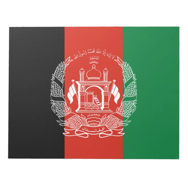 Bloc-note Drapeau de l'Afghanistan (Devant)
