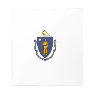 Bloc-note Drapeau de l'État du Massachusetts