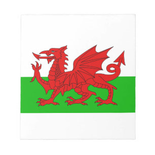 Bloc-note Drapeau Gallois / Pays de Galles - Cymru haute qua