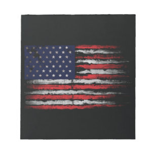 Bloc-note Drapeau Grunge U.S.A