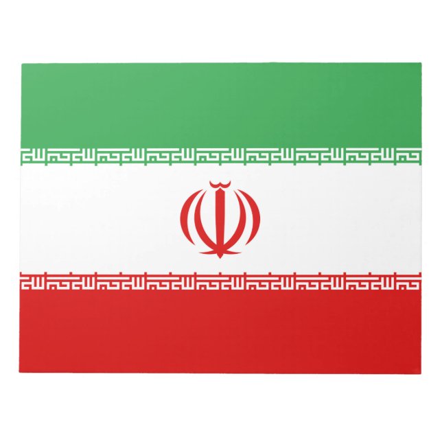 Bloc-note Drapeau iranien (Iran) (Persan) (Devant)