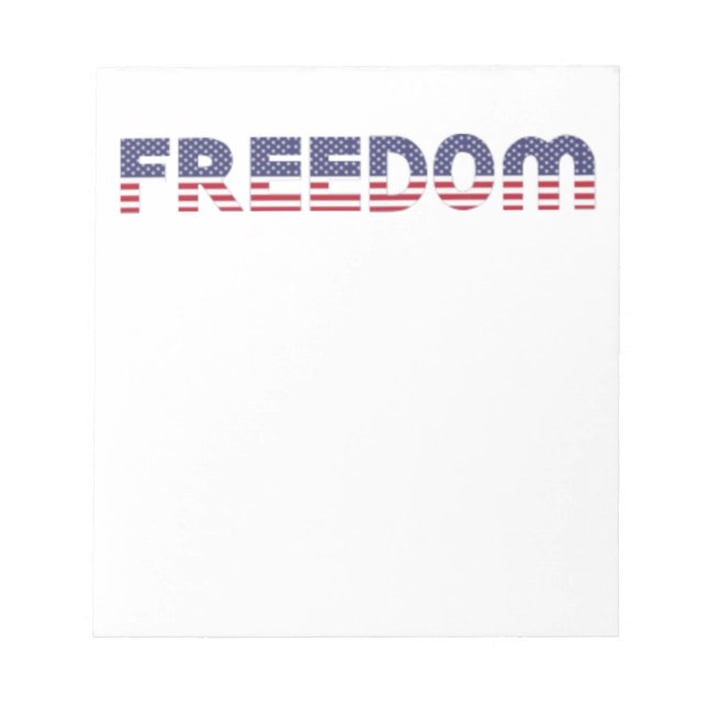 Bloc-note Drapeau Liberté Américaine pour Patriotic & Libert (Devant)