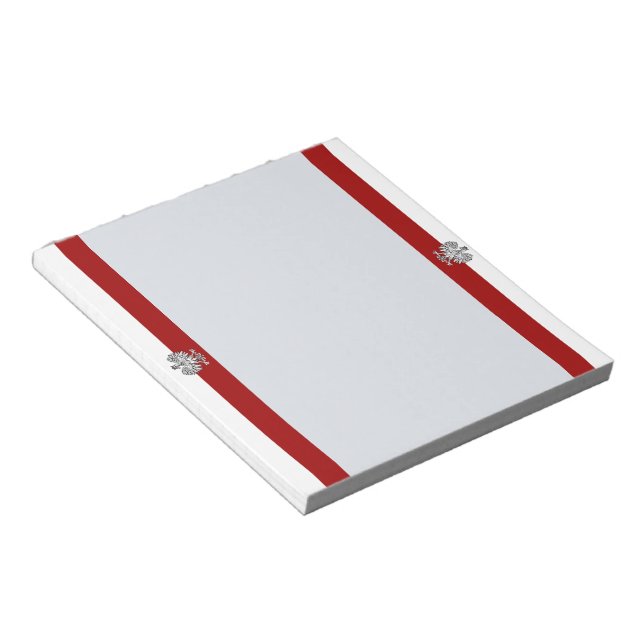Bloc-note Drapeau polonais (Incliné)
