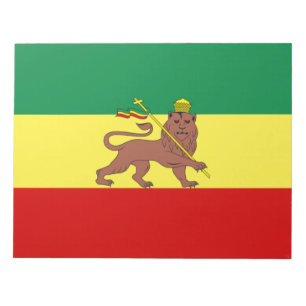 Bloc-note Drapeau rastafarien (Rastafarianisme) (Rasta)
