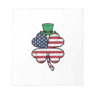 Bloc-note Drapeau Trèfle Vintage St. Patrick