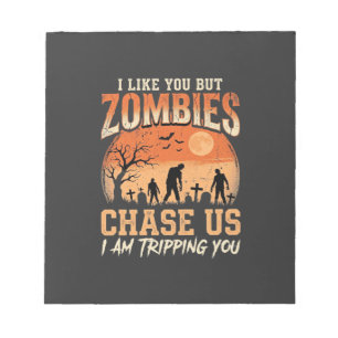 Bloc-note Drôles de Zombies Halloween Nous Pourchassent Desi