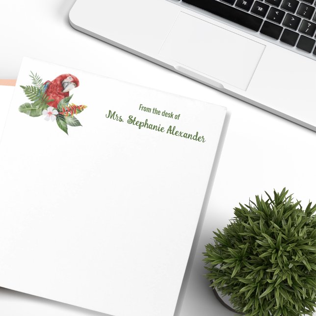 Bloc-note Du Bureau De L'Aquarelle Enseignants D'Oiseaux Tro (Créateur téléchargé)