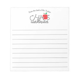 Bloc-note Du Bureau du Coordonnateur du Chaos Enseignant