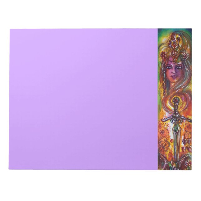 BLOC-NOTE DURENDAL, ÉPÉE ROMANTIQUE ET ANGE (Devant)