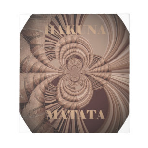 Bloc-note Earthy Hakuna Matata