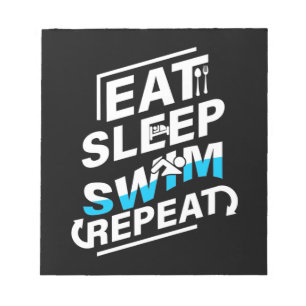 Bloc-note Eat Sleep Swim