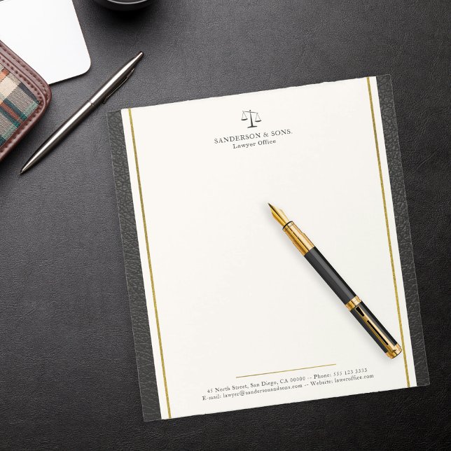 Bloc-note Échelles de juriste bureau professionnel (Créateur téléchargé)