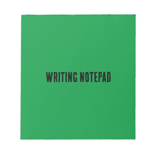 Bloc-note Écriture-Bloc-notes Imprimé Fond vert Kelly (Devant)