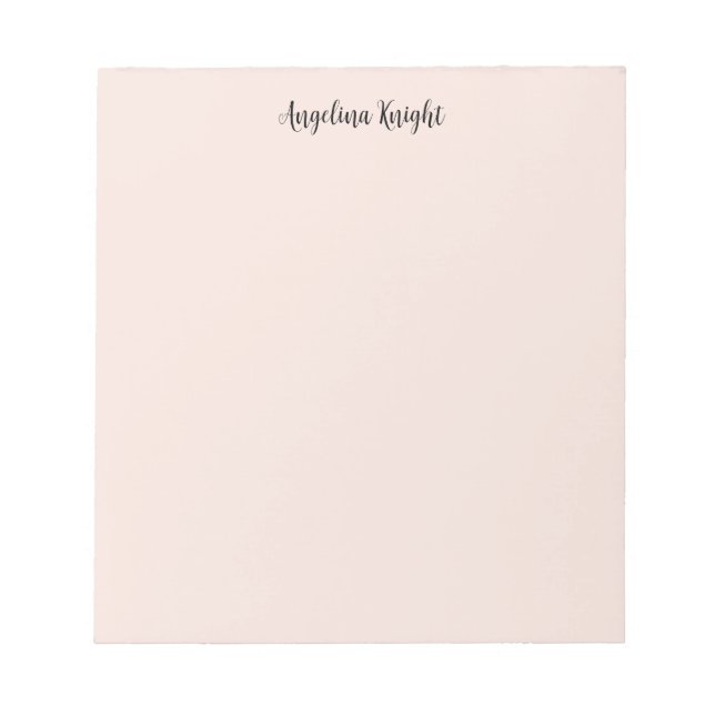Bloc-note Écriture manuscrite élégante et stylée (Devant)
