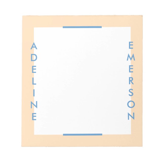 Bloc-note Editorial Moderne Typographie Notepad - Or (Devant)