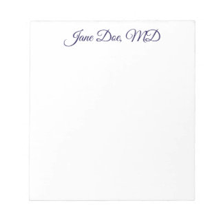 Bloc-note Elegant customized professional name notepad