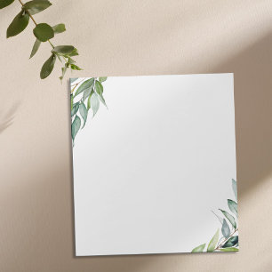 Bloc-note Elégant Eucalyptus Greenery Papier papeterie