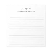 Élégant mignon stylé Monogramme De Script De Fille