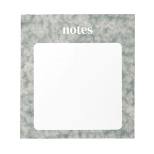 Bloc-note Elégant Motif vert aquarelle