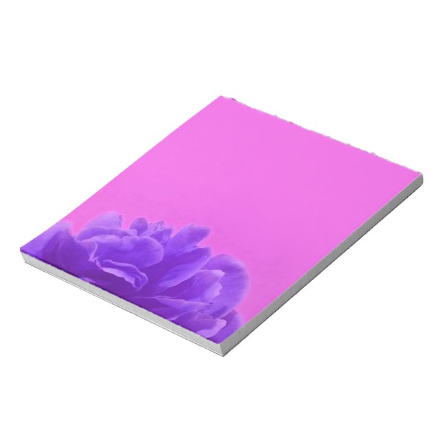 Bloc-note Elegant Purple Raspberry Floral (Tourné)