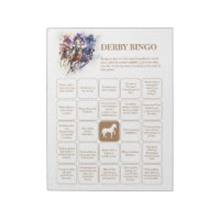 Élégant Race Horse Derby Party Bingo