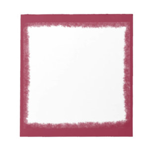 Bloc-note Elégante bordure de couleur rouge