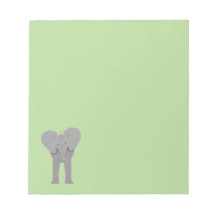 Bloc-note éléphant et oiseau