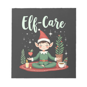 Bloc-note Elf Care Funny Christmas Elf Magique Self Care