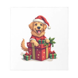 Bloc-note Emballage cadeau Golden Retriever