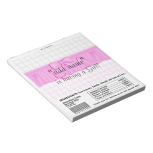 Bloc-note Emballage de bonbons pour Baby Shower Faveur de fê