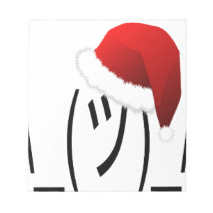 Bloc-note emoji de shrug de noël