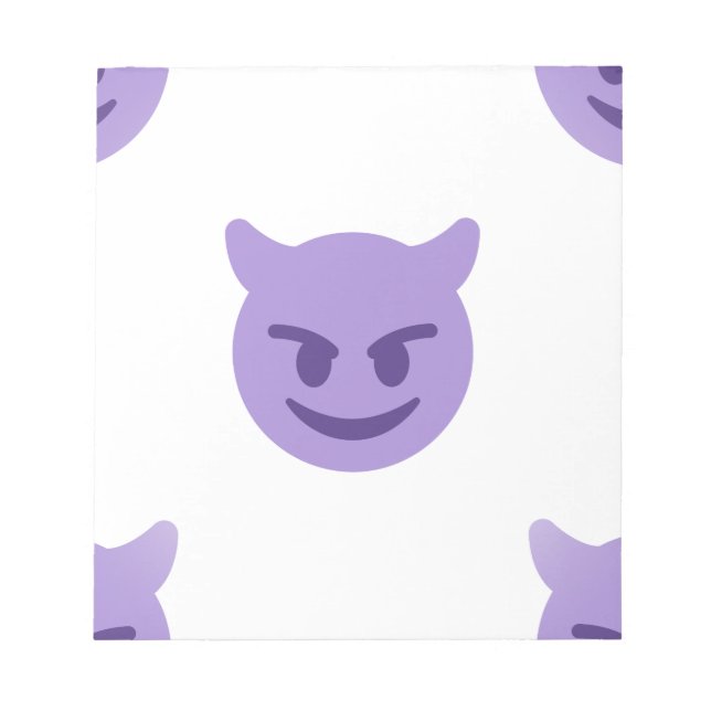 Bloc-note emoji diable (Devant)