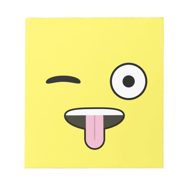 Bloc-note Émoji langue sortie (Devant)