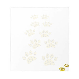 Bloc-note Empreinte de patte Cheetah