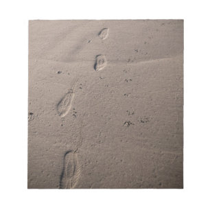 Bloc-note Empreintes dans le sable