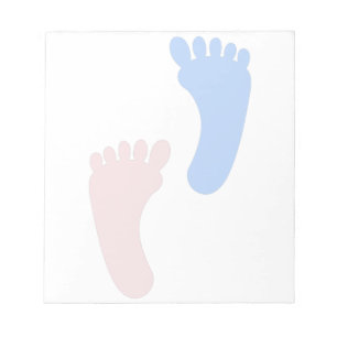 Bloc-note Empreintes de pas de bébé