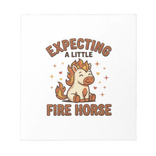 Bloc-note En attente d'un petit cheval de feu Vintage Baby S