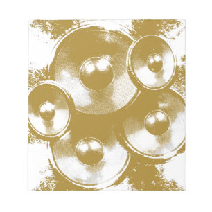 Bloc-note Enceintes de musique orange