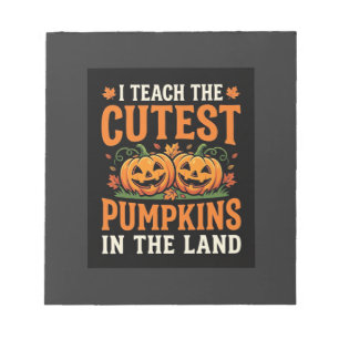 Bloc-note Enseignant Halloween Citrouilles Les Plus Mignonne