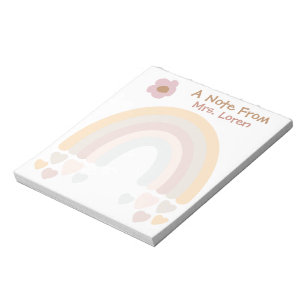 Bloc-note Enseignants Rainbow Sweet Boho