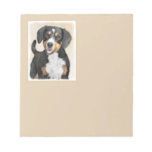 Bloc-note Entlebucher Mountain Dog Peinture - Art original