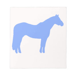 Bloc-note Entreprise de dressage de chevaux Bleu Simple et M