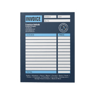 Bloc-note Entreprise de Toiture   Services de Logo Personnal