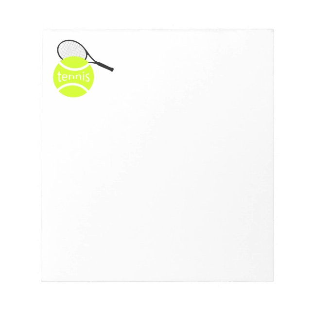 Bloc-note Équipe de tennis (Devant)