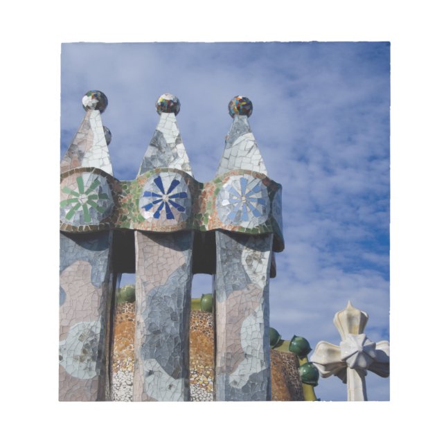 Bloc-note Espagne, Catalogne, Barcelone. Casa Batllo (1906). (Devant)