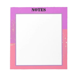 Bloc-note esthétique éphémère conception rose