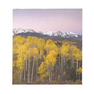 Bloc-note États-Unis, Colorado, Montagnes Rocheuses.  Aube d
